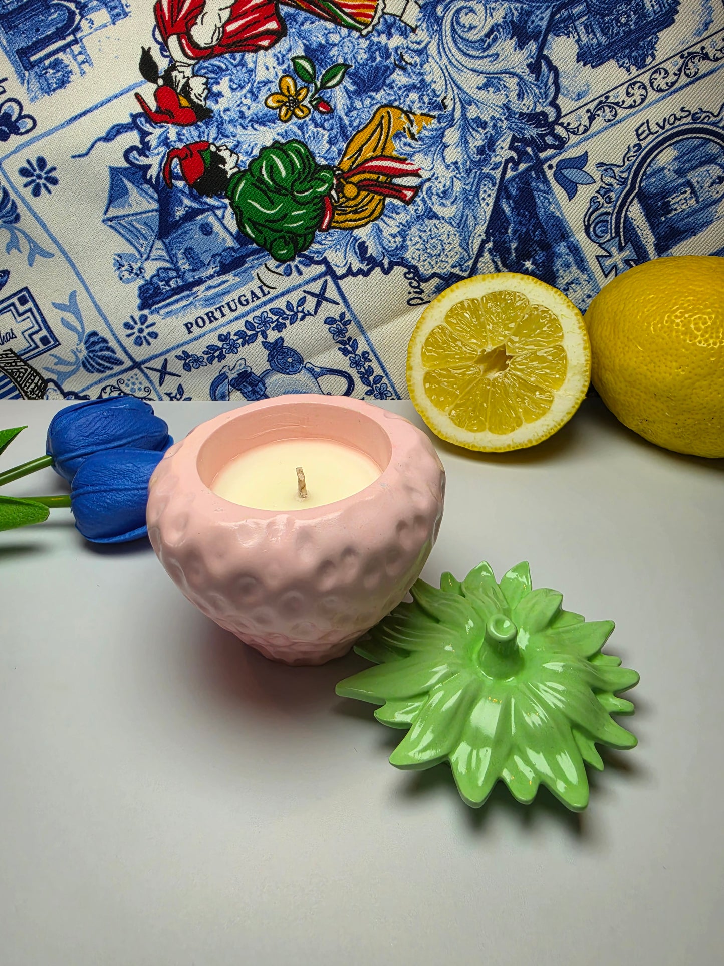 Erdbeerfrische – Erdbeere & Minze Duftkerze