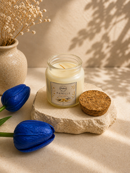 Kamille & Vanille Sojawachskerze | 45g & 180g