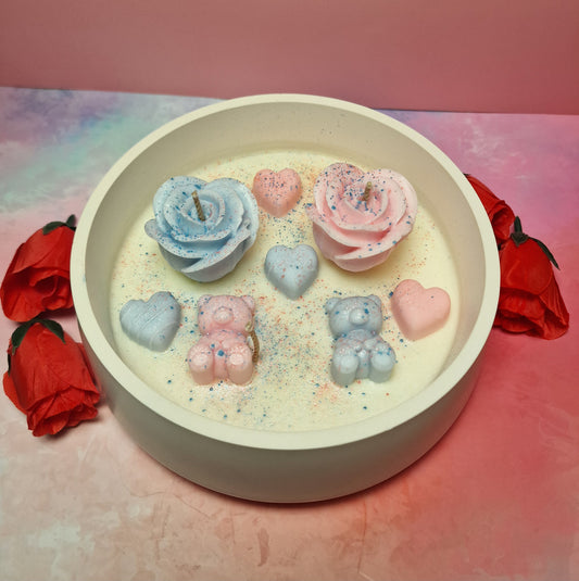 Herzglanz – Duftkerze mit 3 Dochten