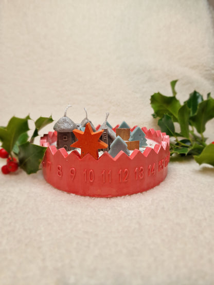 Süßes Weihnachtsdorf – Sojawachskerze