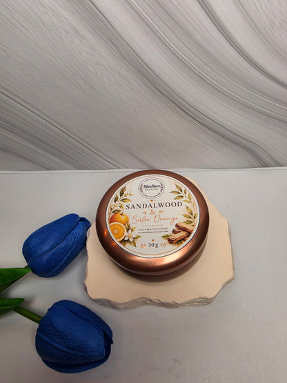 Sandalwood & Süße Orange Sojawachskerze | 50g & 170g