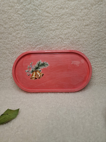 Weihnachtliche Dekoteller – handgefertigt aus Gips