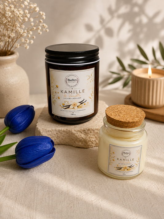 Kamille & Vanille Sojawachskerze | 45g & 180g
