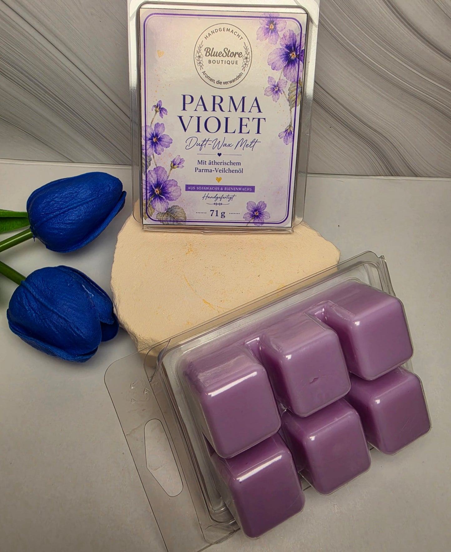 Parma Violet Duft-Wax Melt | Handgefertigt mit Parma-Veilchenöl