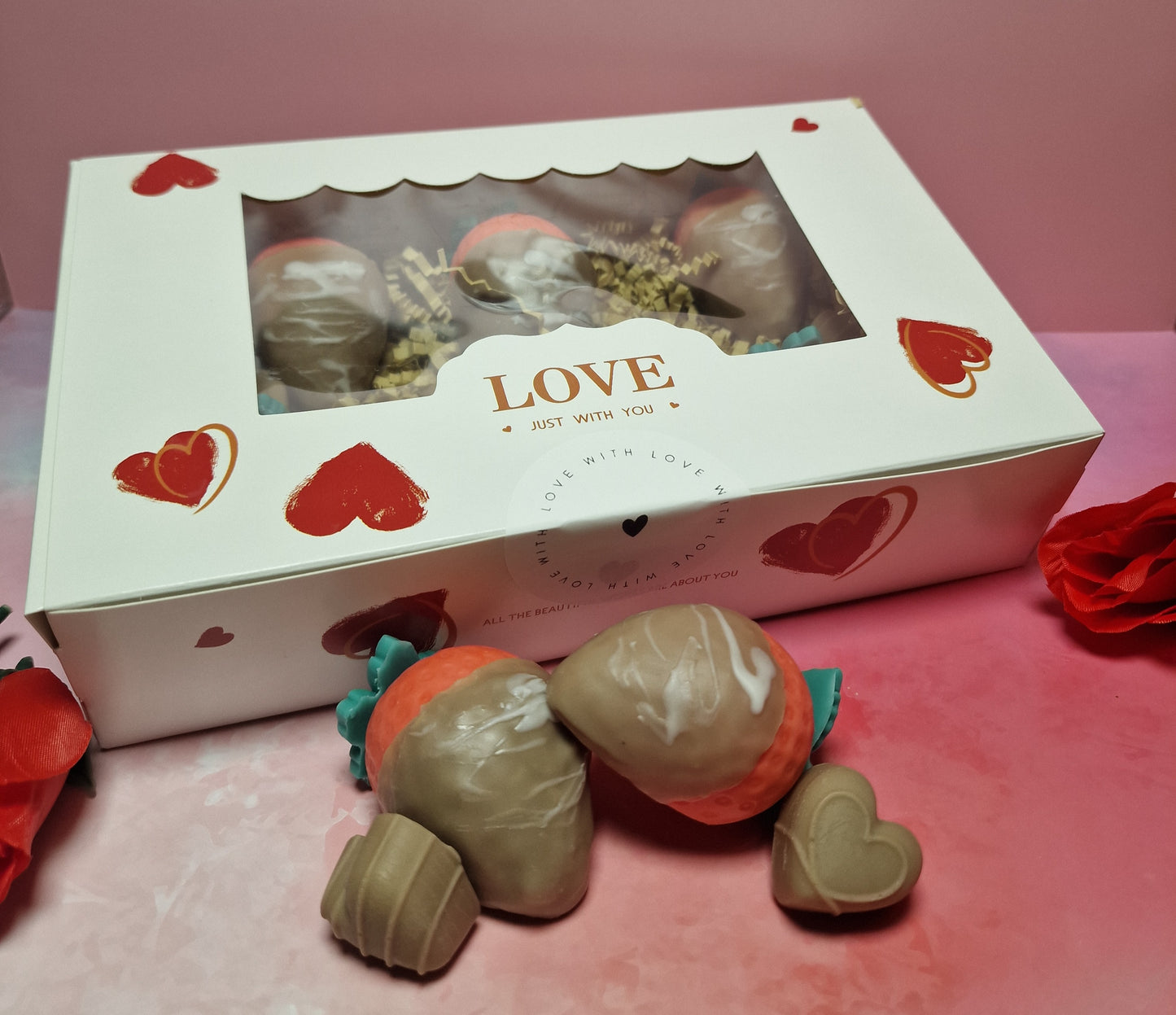 Wax Melts – Erdbeer-Pralinen