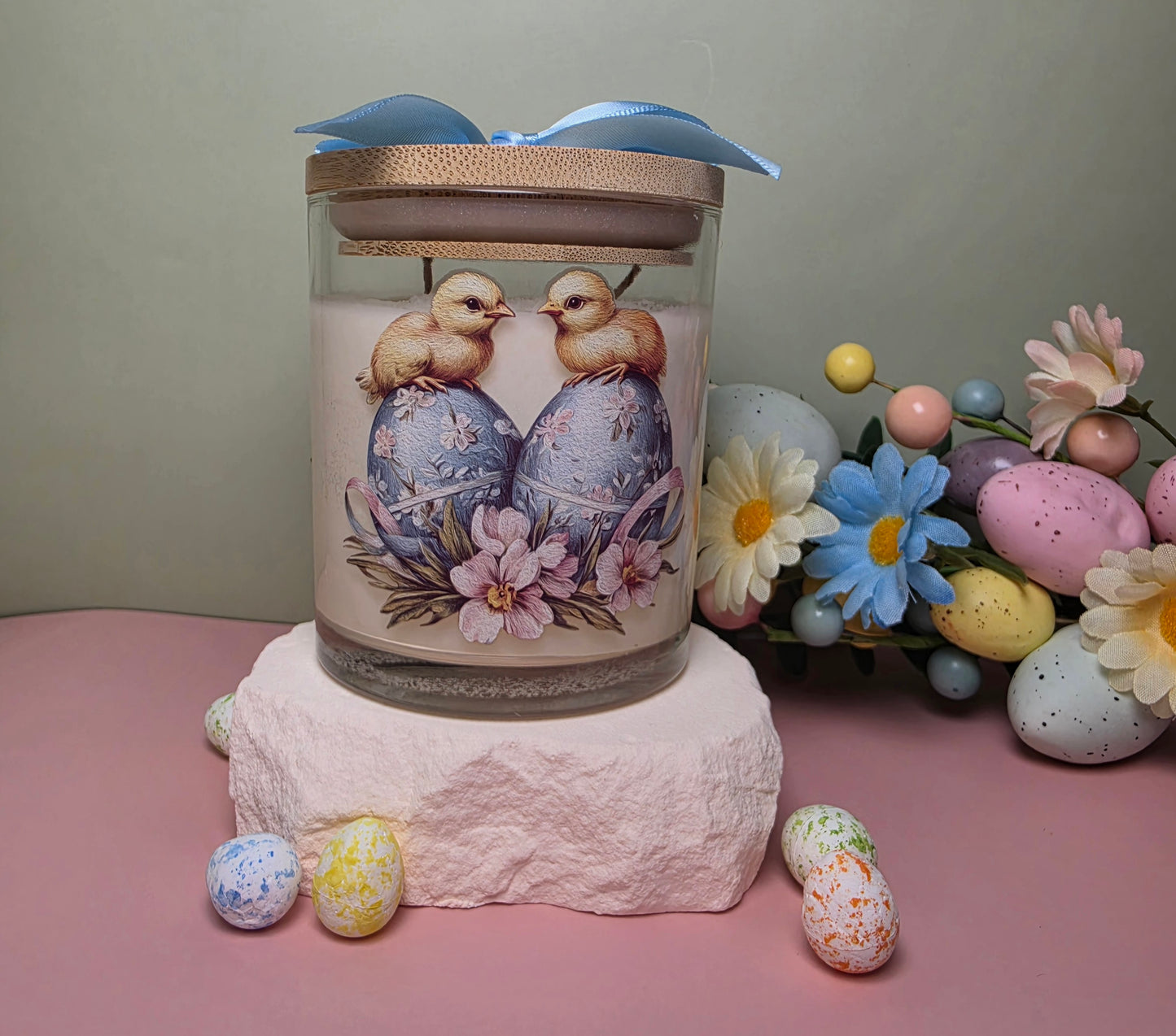 Osterlicht Duftkerze