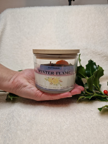 Winter Flame – Sojawachskerze