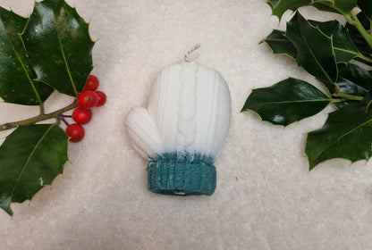 Weihnachtshandschuh – Dekorative Kerze