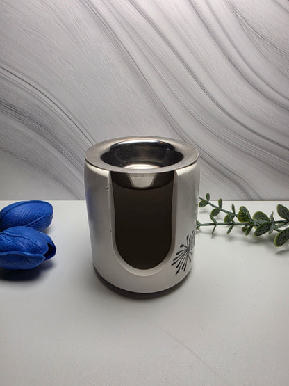 Elegance – Handgefertigter Wax Melt Duftwärmer aus Gips (Höhe 9 cm)