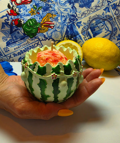 Wassermelonen Traum – Erdbeere, Melone & Vanille Kerze