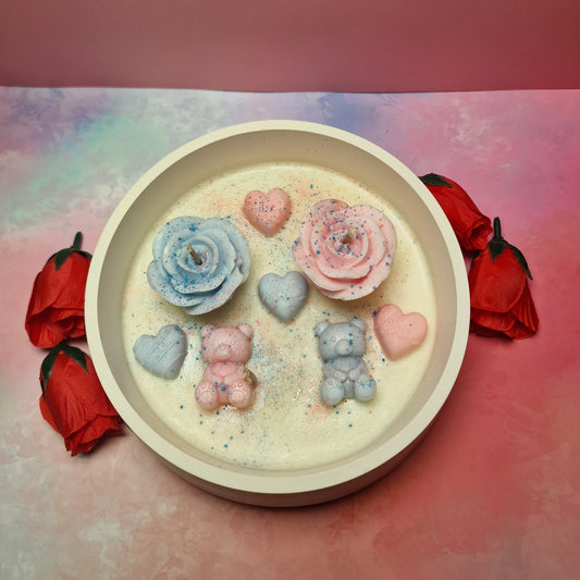 Herzglanz – Duftkerze mit 3 Dochten